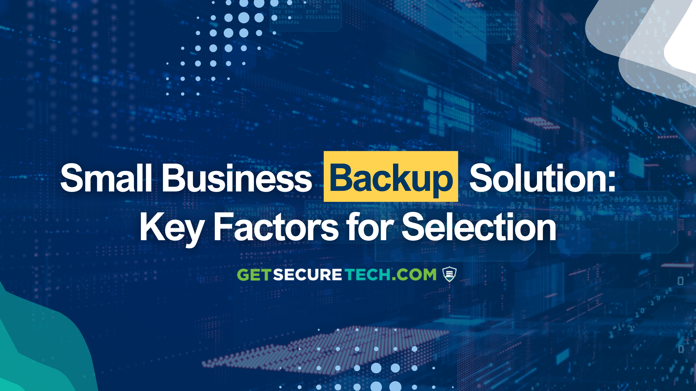 small business backup solution